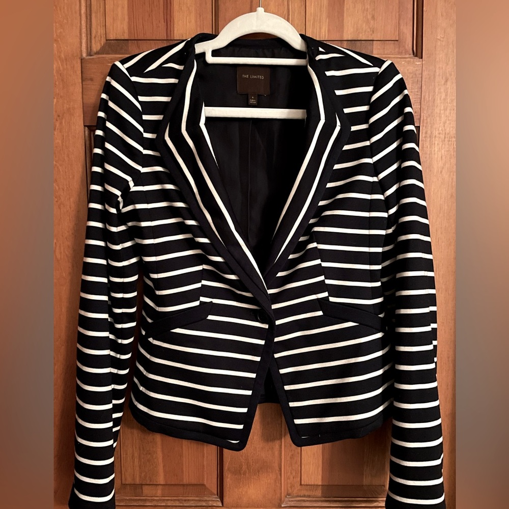 Vibrant Striped Blazer